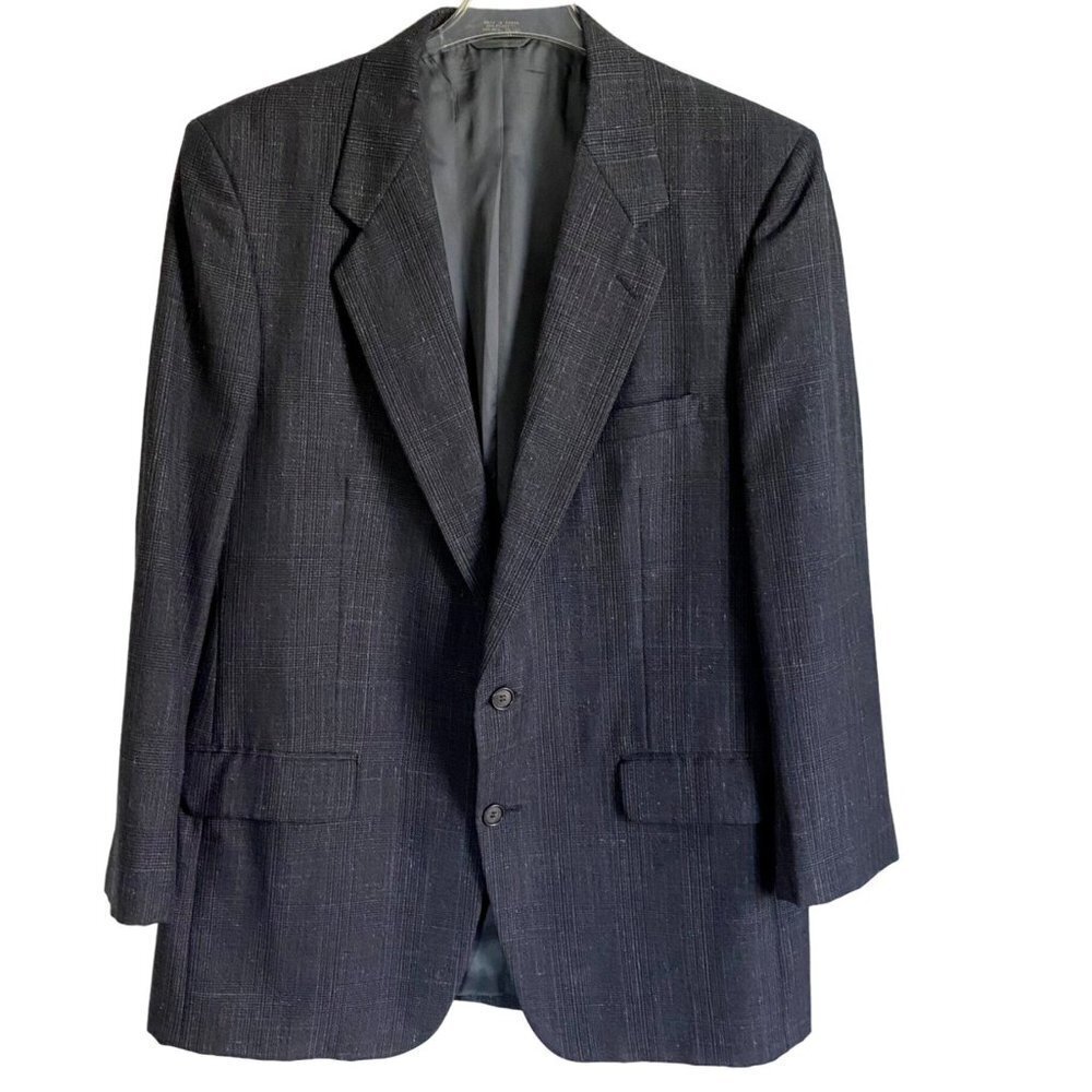Francesco Maiolo Hand Tailored 2 Button Sport Coat Jacket 44L